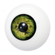 Grimas Artificial Eye plastic application item, 27 mm Green 401, GSFX-EYE-401